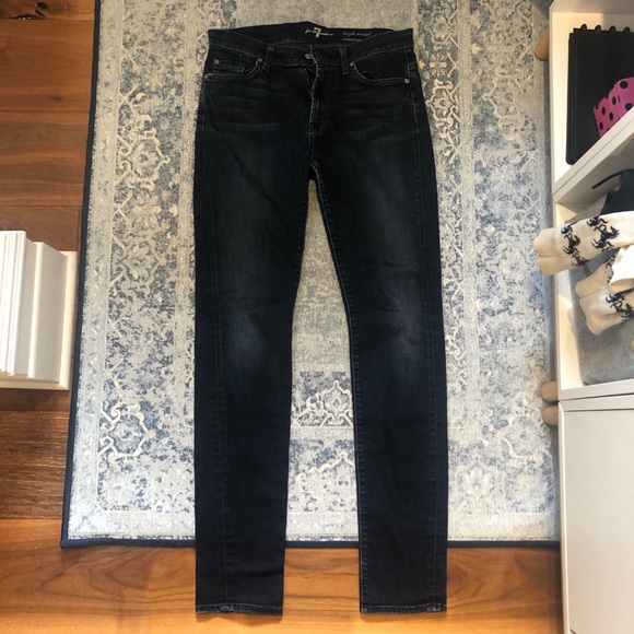 7 Brand 👖- High Waist Dark Wash - Picture 3 of 6